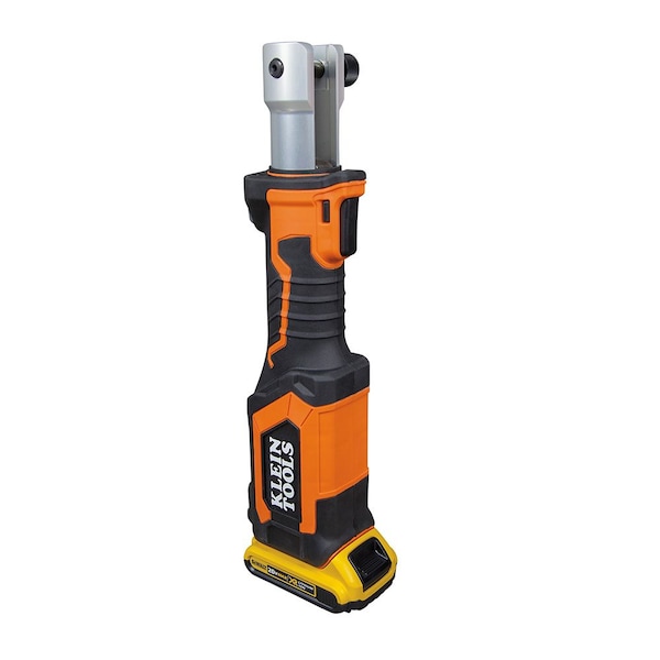 Klein Tools Cable Cutter, Cordless 7 tons, Cu/Al, Cutting Jaw, (2) 2 Ah Batteries, Charger and Bag - BAT207T3
