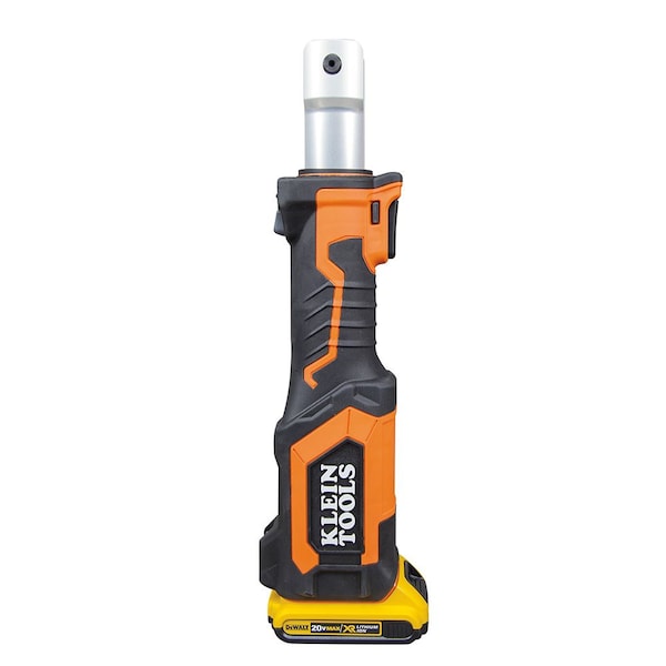 Klein Tools Cable Cutter, Cordless 7 tons, Cu/Al, Cutting Jaw, (2) 2 Ah Batteries, Charger and Bag - BAT207T3