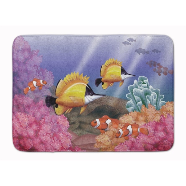 Carolines Treasures Undersea Fantasy 6 Machine Washable Memory Foam Mat - PTW2031RUG