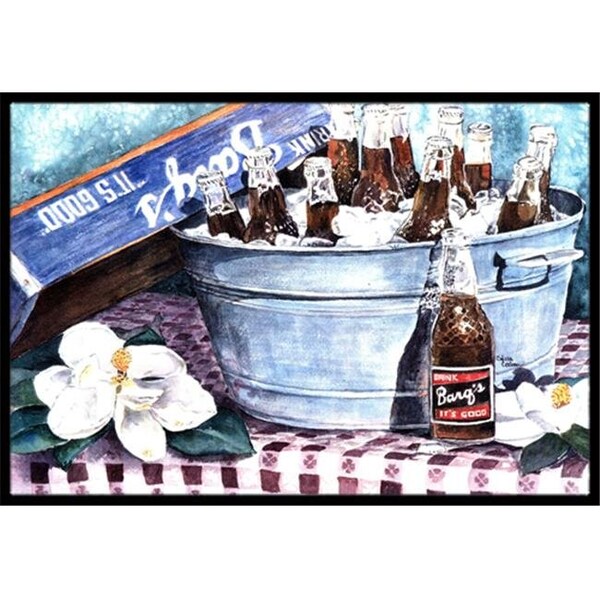 Carolines Treasures Carolines Treasures 1003MAT Barq s and old washtub Indoor Or Outdoor Mat - 18 x 27 in. - 1003MAT