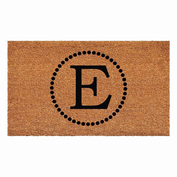 Calloway Mills Monogram Door Mat, Black, Natural, 24 in W x 36 in L - 108212436E