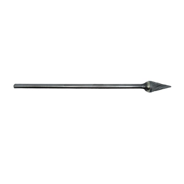 Eagle Taptek Cutting Tools SM-1 1/4 X 6in OAL CONE SOLID CARBIDE DOUBLE CUT BURR - CB-SM-1-L6-D
