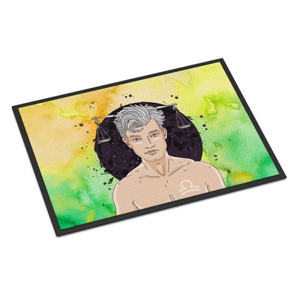 Carolines Treasures 24 x 36 in. Libra Zodiac Sign Indoor or Outdoor Mat - BB7323JMAT