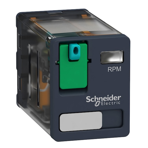 Relevador de enchufe de energía Schneider Electric, 15 A, 2 contactos normalmente abiertos (C/O), 12 V CC, 12 V CC de bobina, 2 C/O - RPM21JD