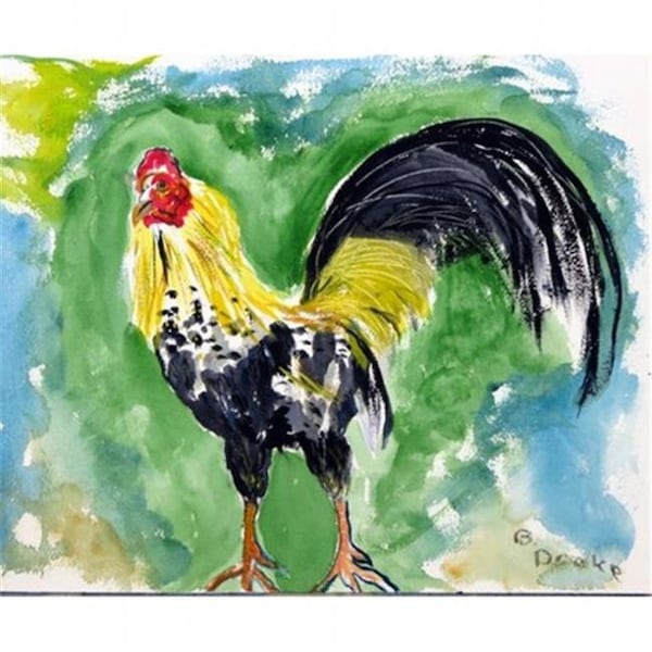 Betsy Drake Betsy Drake DM449 Bantam Rooster Door Mat; Small - DM449