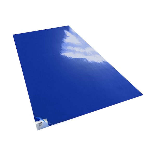 High-Tech Conversions Tackified Mat, Blue, 18x36" Tacky T, PK4 - TT-1836-34B