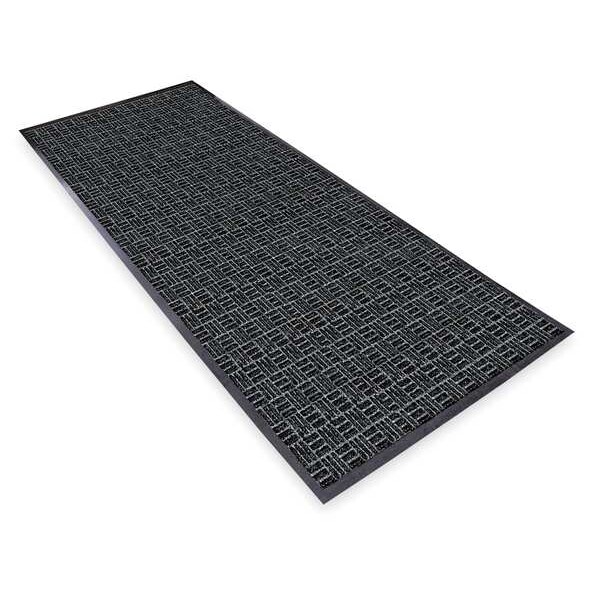 Notrax Entrance Mat, Polypropylene, 3/8 in Thick, Charcoal, 4 ft W x 6 ft L - 167S0046CH