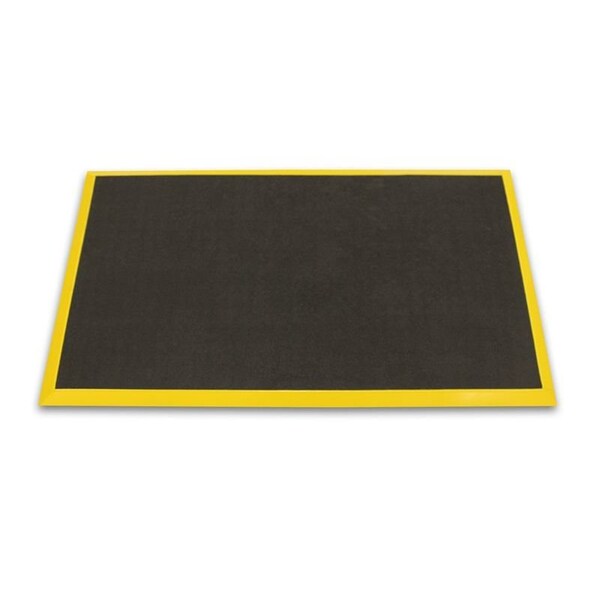 Ergomat Ergomat Bubble Down 3ft x 6ft Anti-Fatigue Floor Mat with 2in Yellow Bevels - BD0306-YB