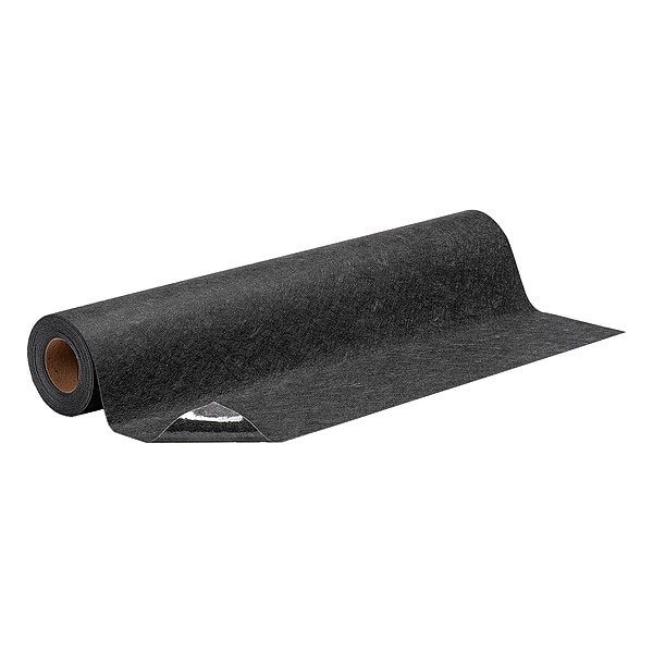 Pig Entrance Mat, Polypropylene, 1/16 in Thick, Black, 3 ft W x 5 ft L - GRP36210-BK