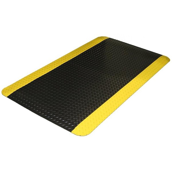 Rickis Rugs 442S2436BK Diamond-Dek Sponge Anti-Fatigue Mats - RI2566441