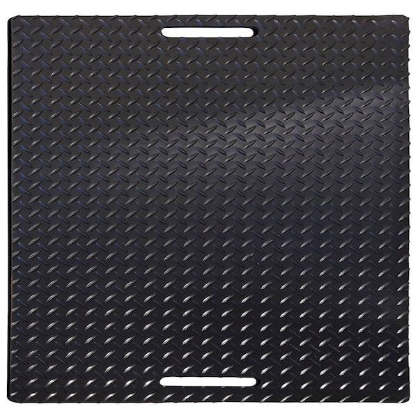 Rhino Mats Black Fusebox Safety Mat, 1/4" Thick, Diamond, Rubber - FBS-3636-436
