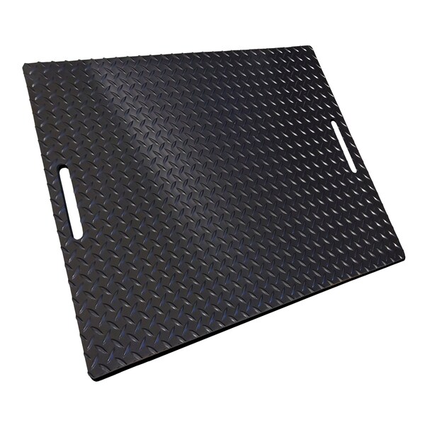 Rhino Mats Black Fusebox Safety Mat, 1/4" Thick, Diamond, Rubber - FBS-3636-436