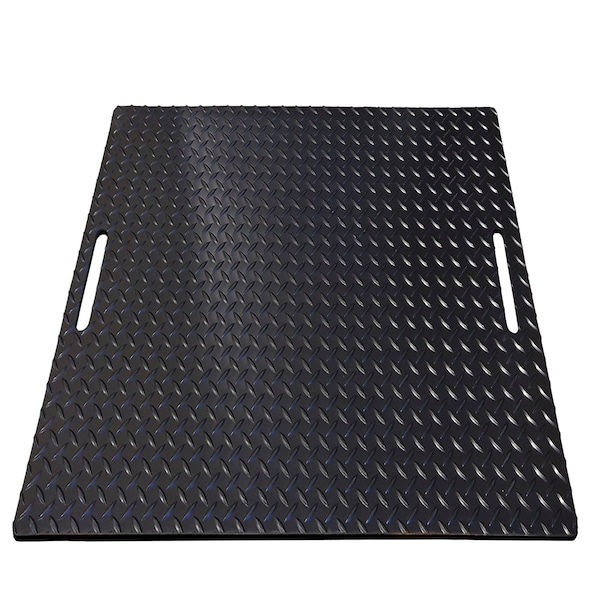 Rhino Mats Black Fusebox Safety Mat, 1/4" Thick, Diamond, Rubber - FBS-3636-436
