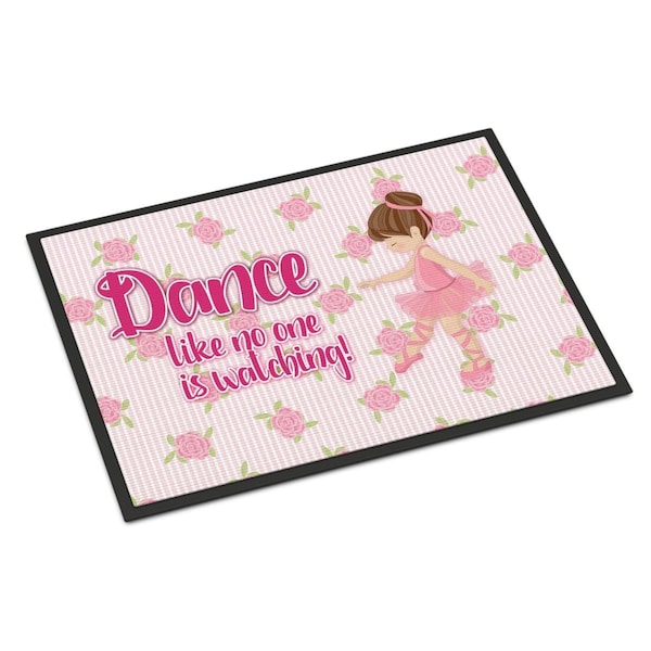 Carolines Treasures 24 x 36 in. Ballet Dance Brunette Indoor or Outdoor Mat - BB5390JMAT