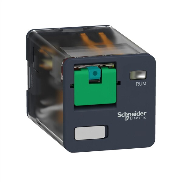 Relé enchufable universal Schneider Electric - Zelio RUM - 3, 110V DC voltios de bobina, 3 C/O - RUMC31FD