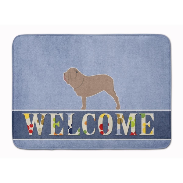 Carolines Treasures Neapolitan Mastiff Welcome Machine Washable Memory Foam Mat - BB5569RUG