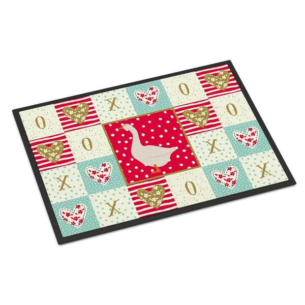 Carolines Treasures 24 x 36 in. Embden Goose Love Indoor or Outdoor Mat - CK5319JMAT