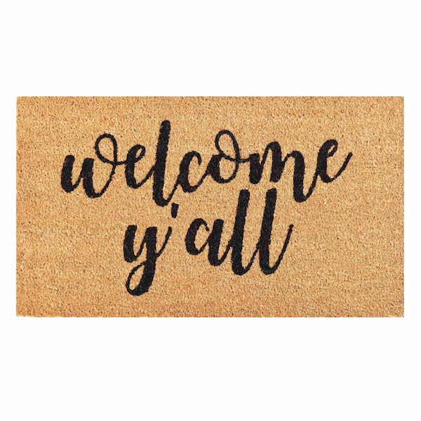 Calloway Mills Entrance Mat, Coir, Natural, Black - 106041729