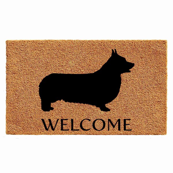 Calloway Mills Entrance Mat, Coir, Natural, Black - 105602436