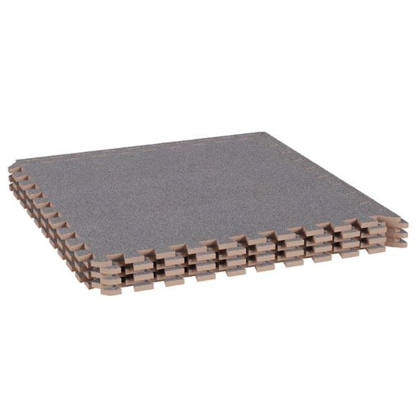 Stalwart Stalwart 75-ST6094 Foam Mat Floor Tiles - Gray - 6 Piece - 75-ST6094