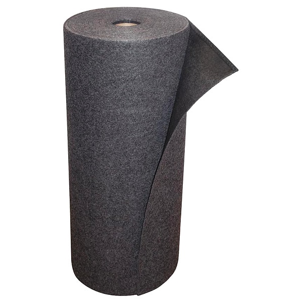 Notrax Entrance Mat, Polypropylene, 1/10 in Thick, Charcoal, 34 in W x 100 ft L - 048S3100CH