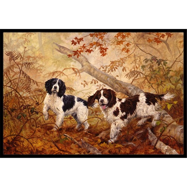 Jensendistributionservices Springer Spaniels by Elizabeth Halstead Indoor or Outdoor Mat, 24 x 36 - MI2557553