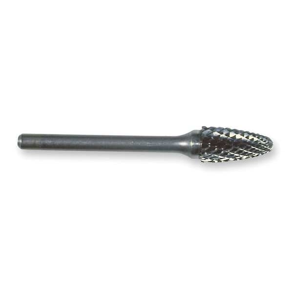 Widia Carbide Bur, Round Nose Tree, 1/2, dbl Cut - M41389