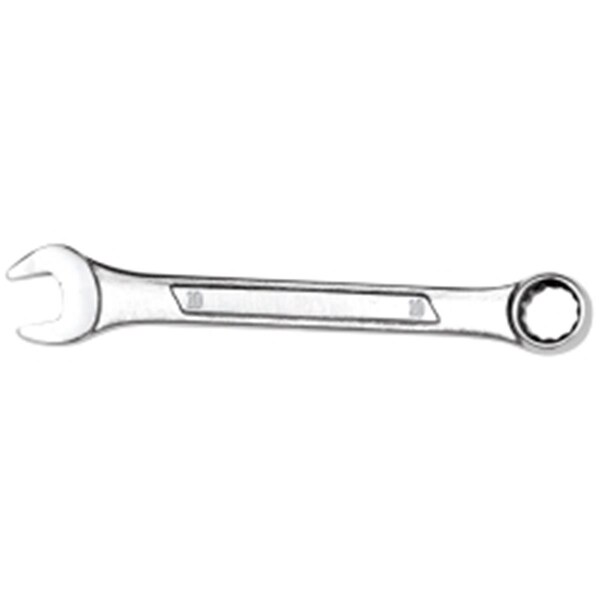 Dendesigns Llave Combinada de Panel Elevado Cromado de 4.87 pulgadas de Largo con Extremo de Caja de 12 Puntos - 10 mm - DE3534947