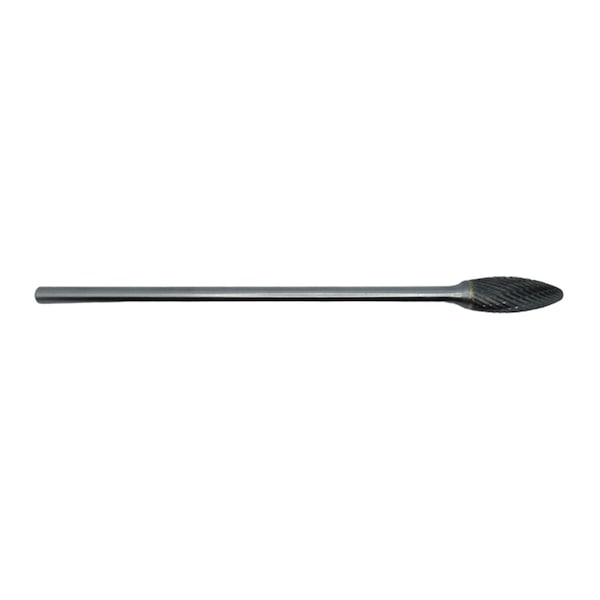 Eagle Cutting Tools SH-2 5/16 X 6in OAL FLAME SHAPE SOLID CARBIDE DOUBLE CUT BURR - CB-SH-2-L6-D
