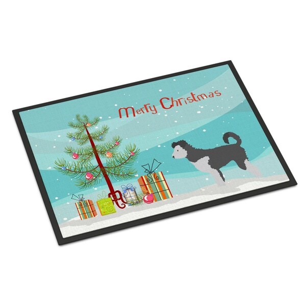 Carolines Treasures Pumi Christmas Indoor or Outdoor Mat - 18 x 27 in. - BB8459MAT