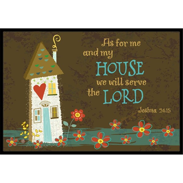 Carolines Treasures As for Me & My House Indoor or Outdoor Mat, 24 x 36 - CA78955