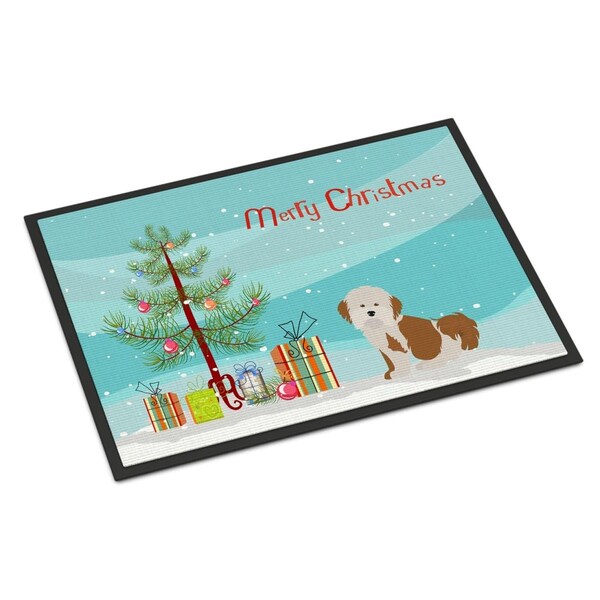 Carolines Treasures 24 x 36 in. Havanese Christmas Tree Indoor or Outdoor Mat - CK3458JMAT
