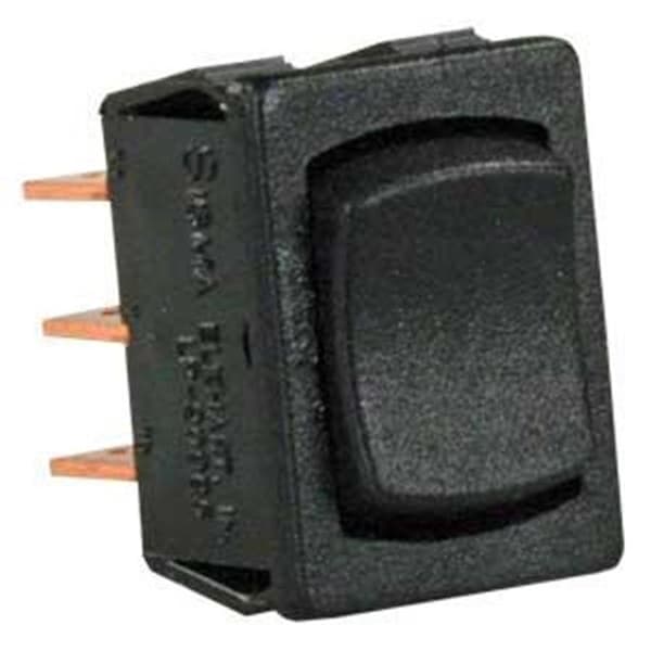 JR PRODUCTS 13445 Interruptor Mini DPDT On-Off-On - Negro - J45-13445