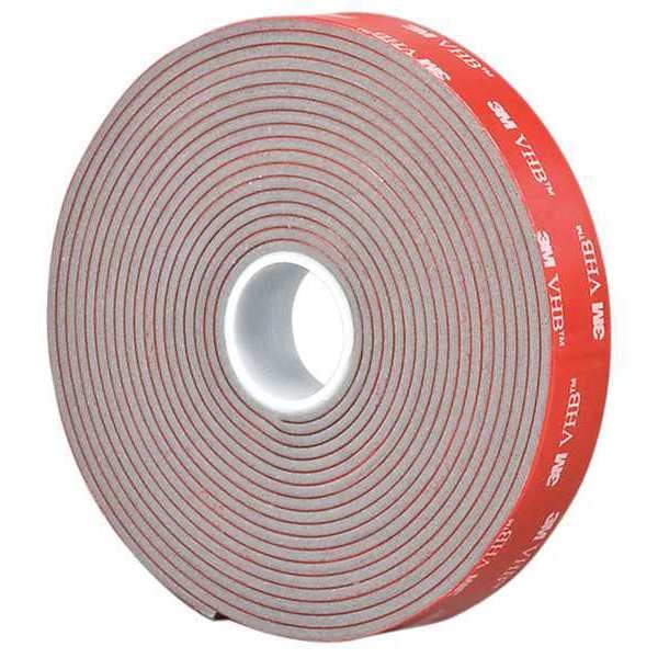 3M 3M 4991 VHB Tape 1.25" x 5yd, Gray, 90 mil - 4991