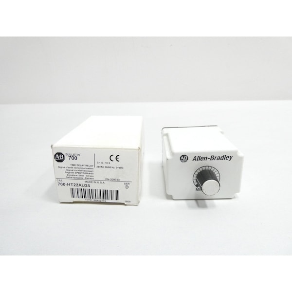 Relé de retardo de tiempo Allen Bradley 0.1-10 segundos 24V-CA 24V-CD - 700-HT22AU24