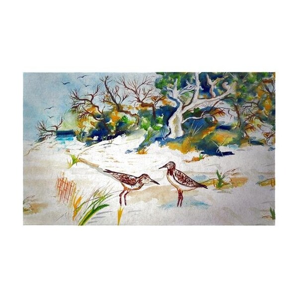 Betsy Drake Betsy Drake DM487G 30 x 50 in. Trees & Beach Door Mat - Large - DM487G