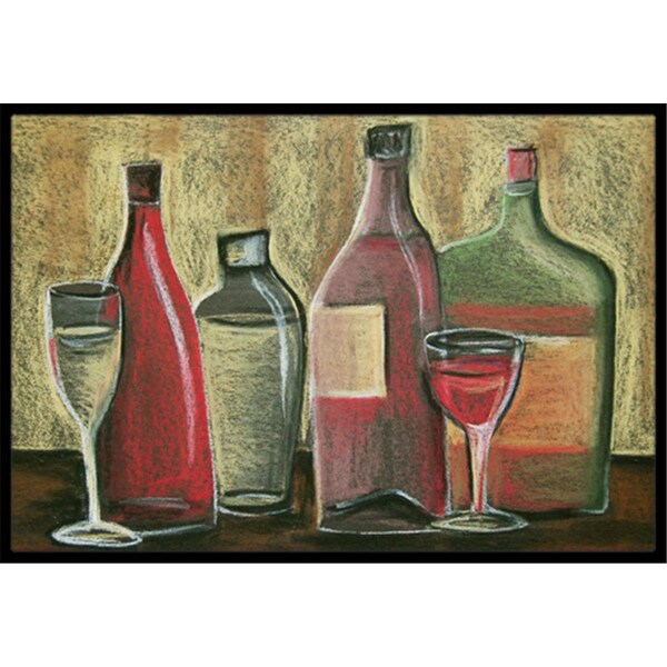 Carolines Treasures Wine by Tiffany Budd Indoor or Outdoor Mat- 24 x 36 - BTBU0168JMAT