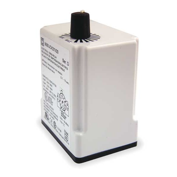 Schneider Electric Retardo de tiempo de relé, 120VCA, 10A, DPDT, 0.1 seg. - 9050JCK21V20