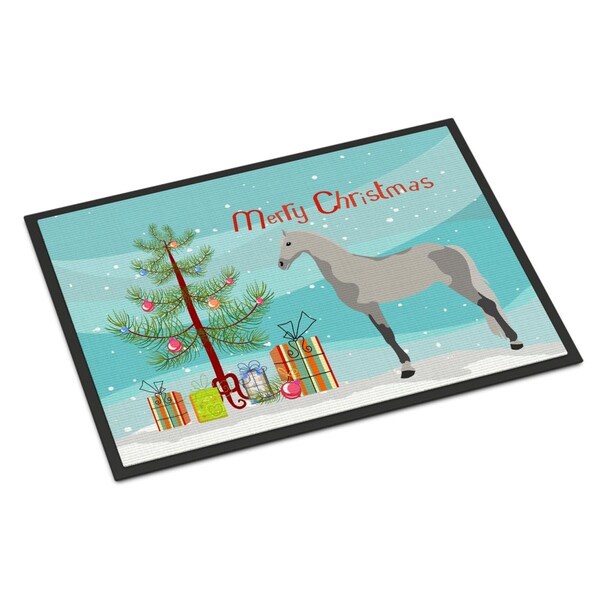 Carolines Treasures Orlov Trotter Horse Christmas Indoor or Outdoor Mat, 24 x 36 in. - BB9275JMAT