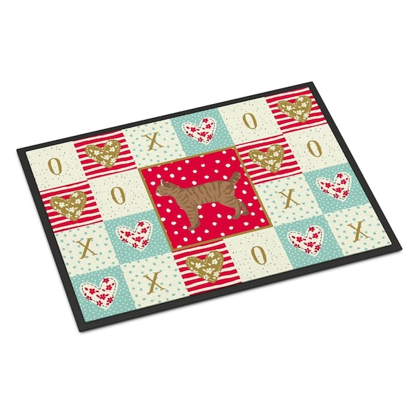Carolines Treasures 24 x 36 in. Highlander Lynx No.1 Cat Love Indoor or Outdoor Mat - CK5624JMAT