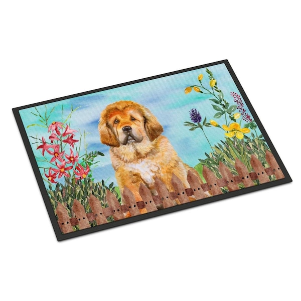 Carolines Treasures Tibetan Mastiff Spring Indoor or Outdoor Mat, 18 x 27 in. - CK1283MAT