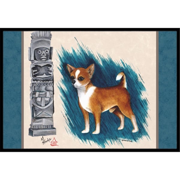 Carolines Treasures Chihuahua Totem Indoor and Outdoor Mat- 18 x 27 in. - MH1011MAT