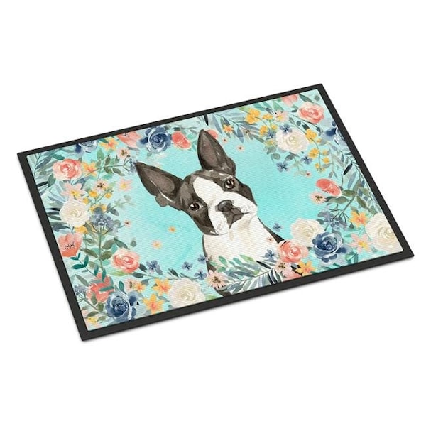 Carolines Treasures Carolines Treasures CK3433MAT 18 x 27 in. Boston Terrier Indoor or Outdoor Mat - CK3433MAT