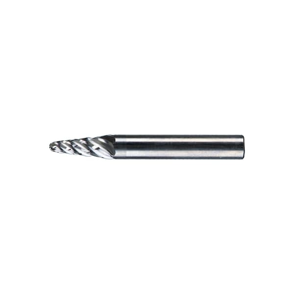 Pferd Carbide Bur - 14° Taper, STEEL Cut - 1/4" x 5/8" x 1/4" Shank - SL-1 - 25138