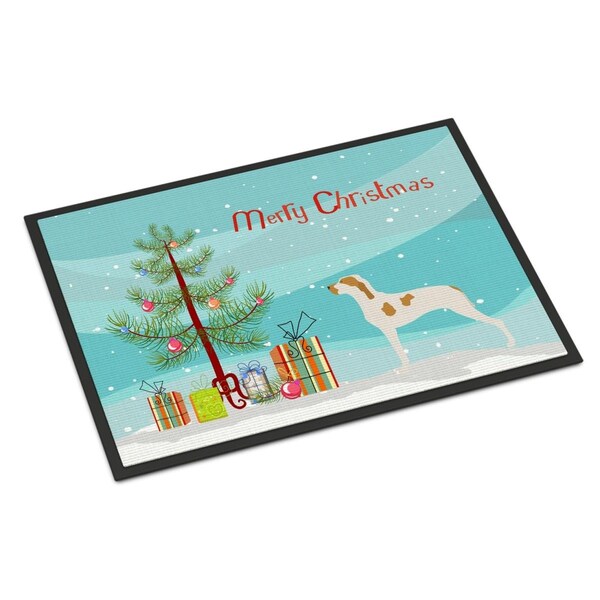 Carolines Treasures Ariege Pointer Christmas Indoor or Outdoor Mat, 24 x 36 in. - BB8434JMAT