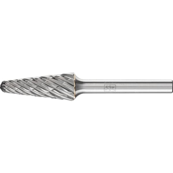 Pferd Carbide Bur - 14 Degree Taper, CAST Cut - 1/2" x 1-1/8" x 1/4" Shank - SL-4 - 25169