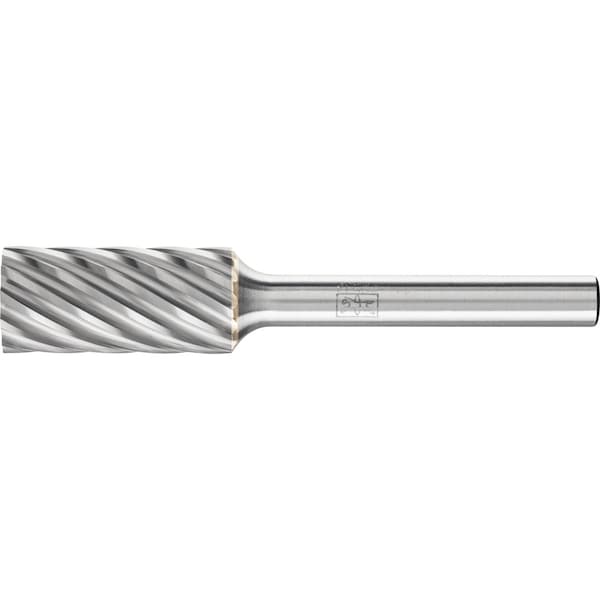 Pferd Carbide Bur - Cylind. Plain End, INOX Cut - 1/2" x 1" x 1/4" Shank - SA-5 - 24107
