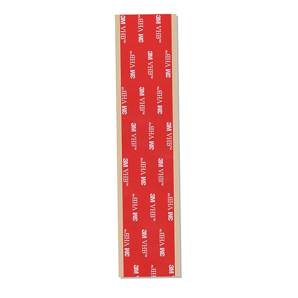 3M 3M 5962 VHB Tape 3" x 8", Black, 62 mil, 6PK - 5962