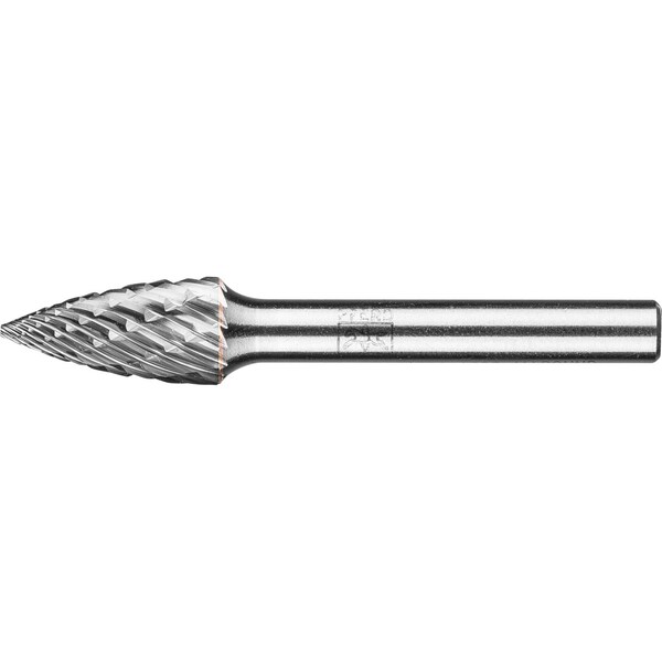 Pferd Carbide Bur - Tree pointed end, OMNI cut - 3/8" x 3/4" x 1/4" Shank - SG-3 L6 - 28031