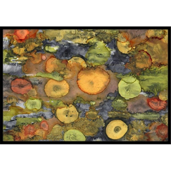 Carolines Treasures Abstract with Mother Earth Indoor or Outdoor Mat- 18 x 27 in. - 8966MAT